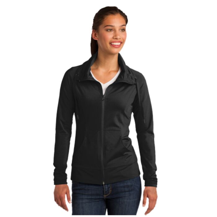 (KM) Ladies Sport-Wick Stretch Full-Zip Jacket Thumbnail