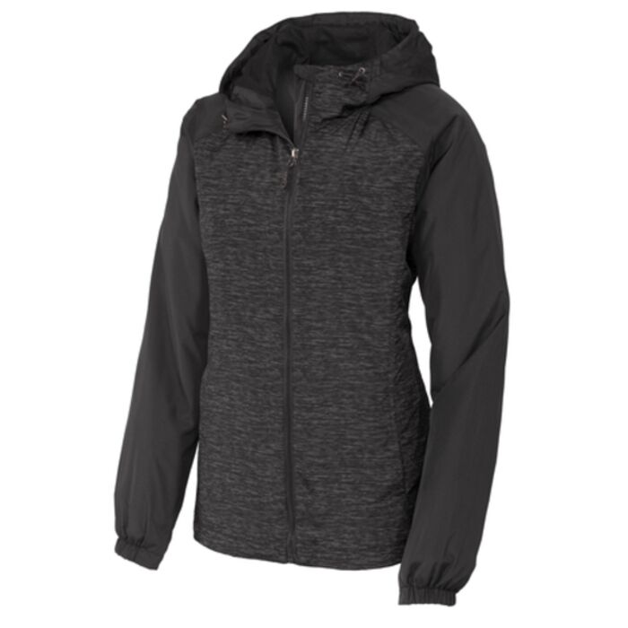 Sport-Tek Raglan Hooded Wind Jacket Thumbnail