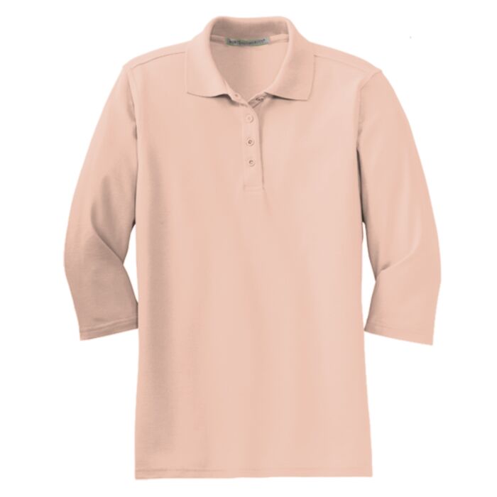 L562 Ladies Silk Touch™ 3/4 Sleeve Polo Thumbnail
