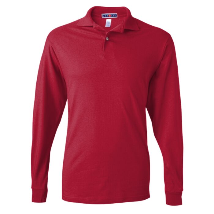 5.6 oz., 50/50 Long-Sleeve Jersey Polo with SpotShield™ Thumbnail