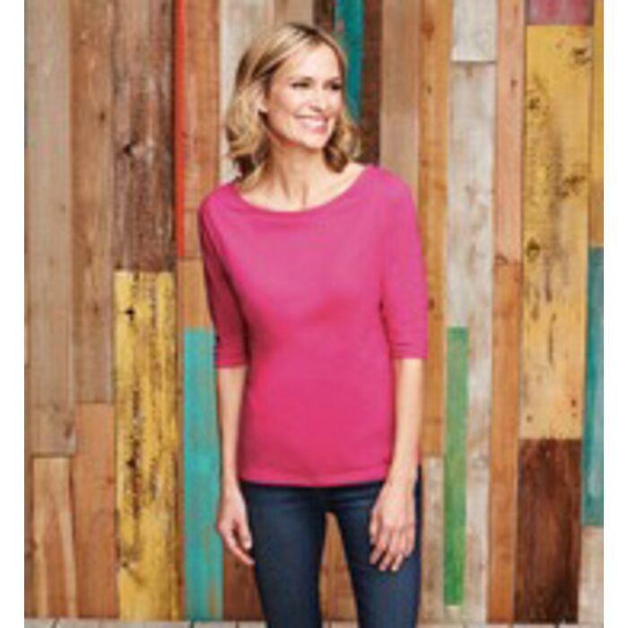 (DPSI) District Made® Ladies Perfect Weight® 3/4-Sleeve Tee Thumbnail